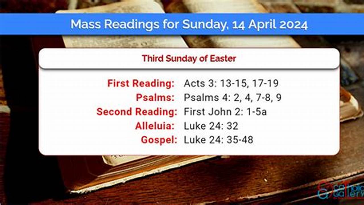 Palm Sunday Mass Readings 2024 Lok