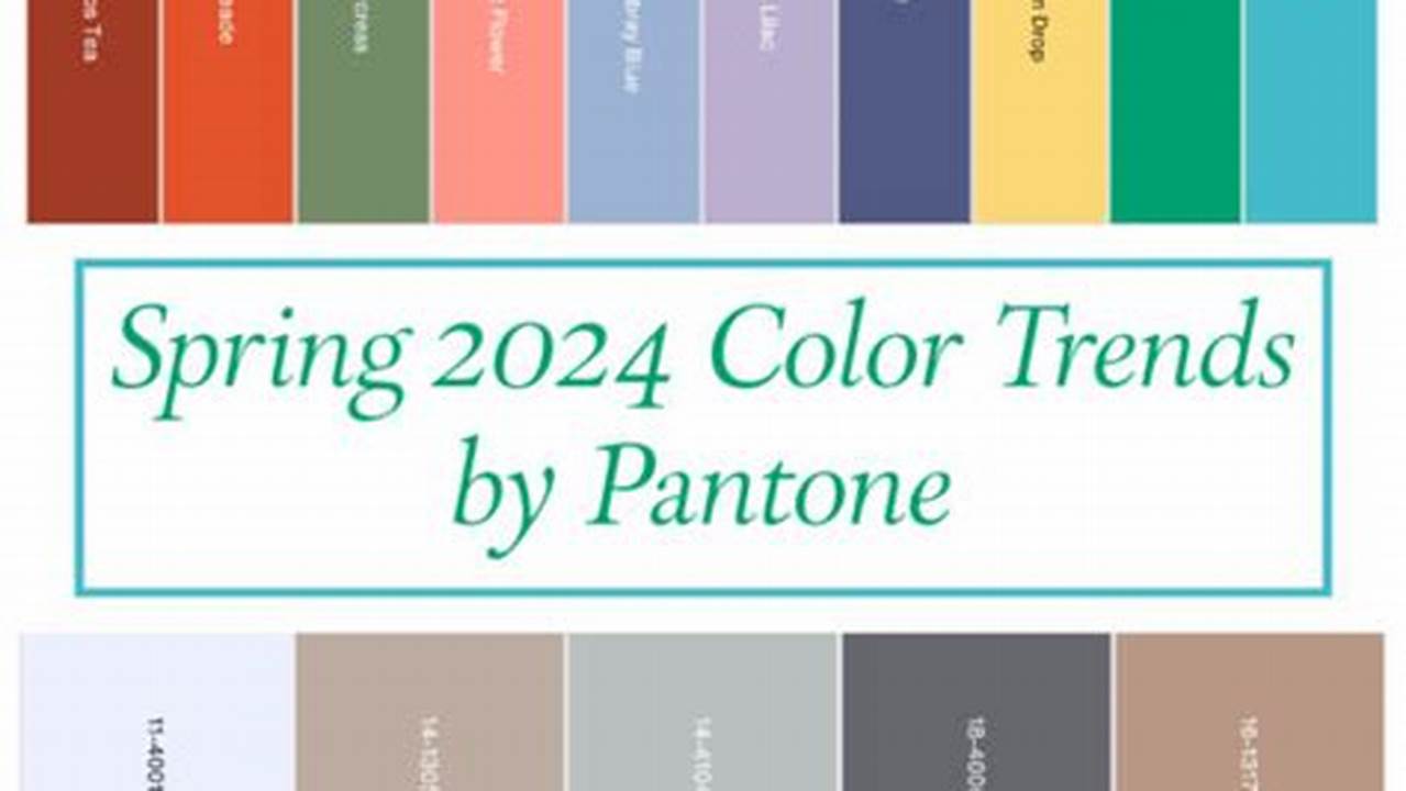 Pantone Colors For Spring 2024 Color