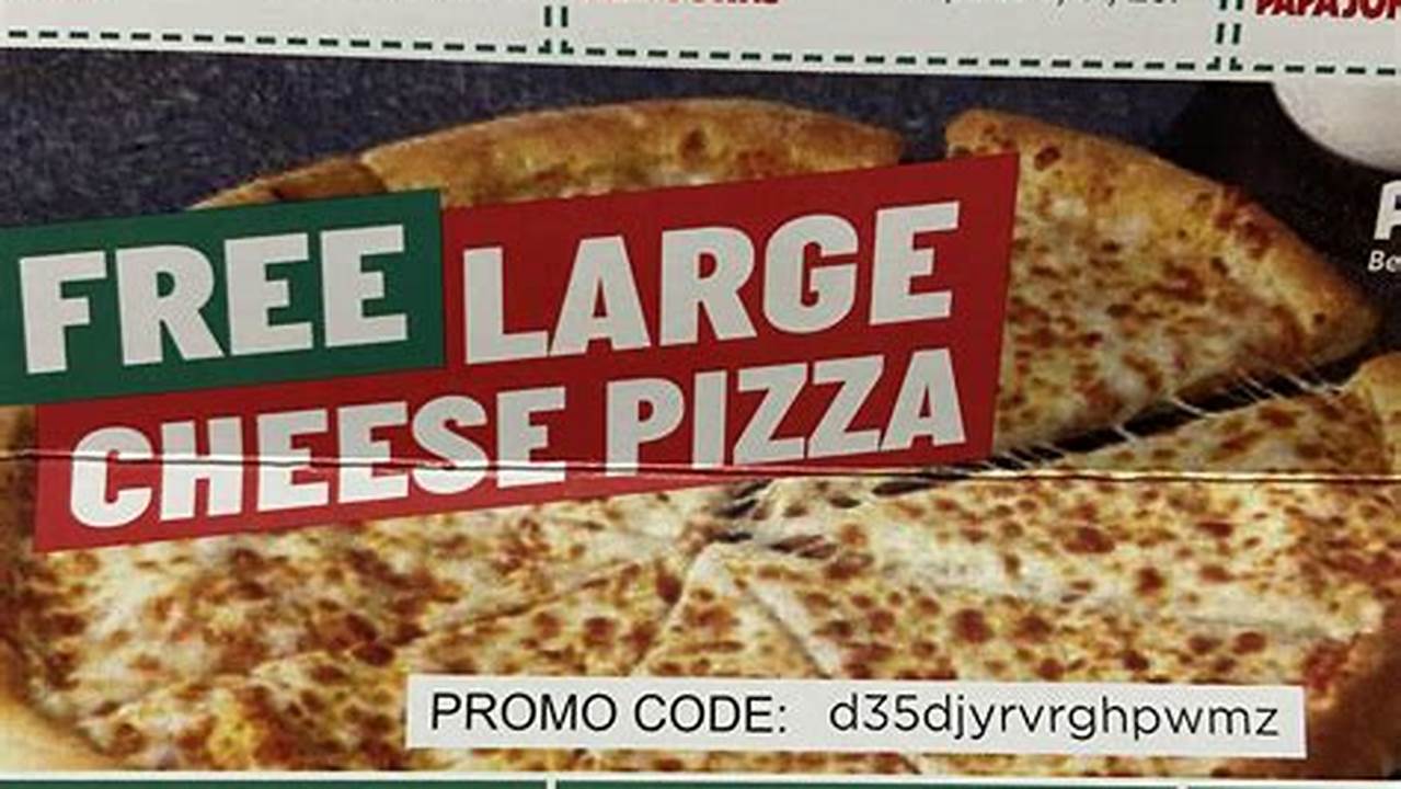 Papa Johns Promo Code October 2024