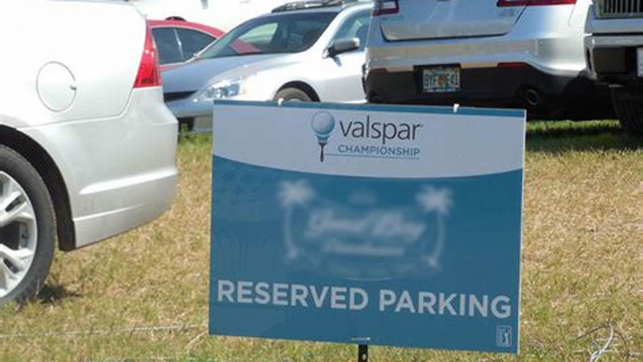 Parking For Valspar Championship