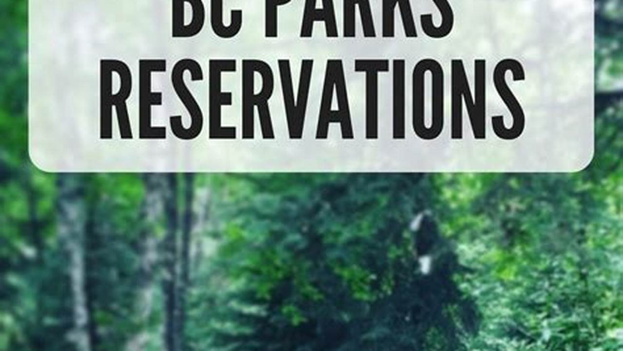Parks Canada Will Be Launching Reservations For The 2024 Visitor Season Starting In January., 2024
