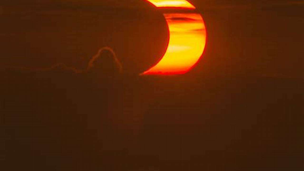 Partial Solar Eclipse In New Jersey, New Jersey, 2024