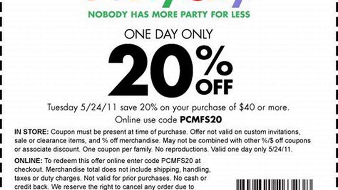 Party City Coupon Code 2024