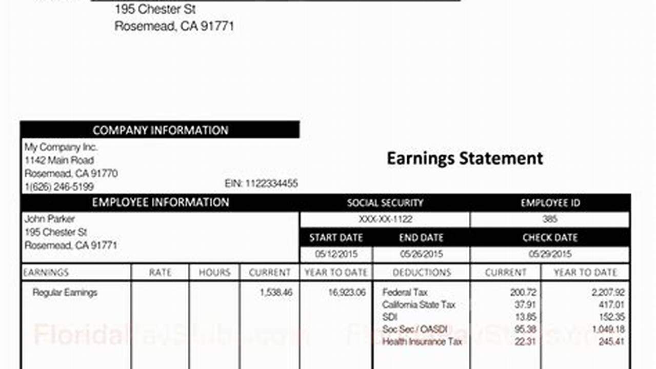Create a Professional Paycheck Stub Using a Customizable Excel Template