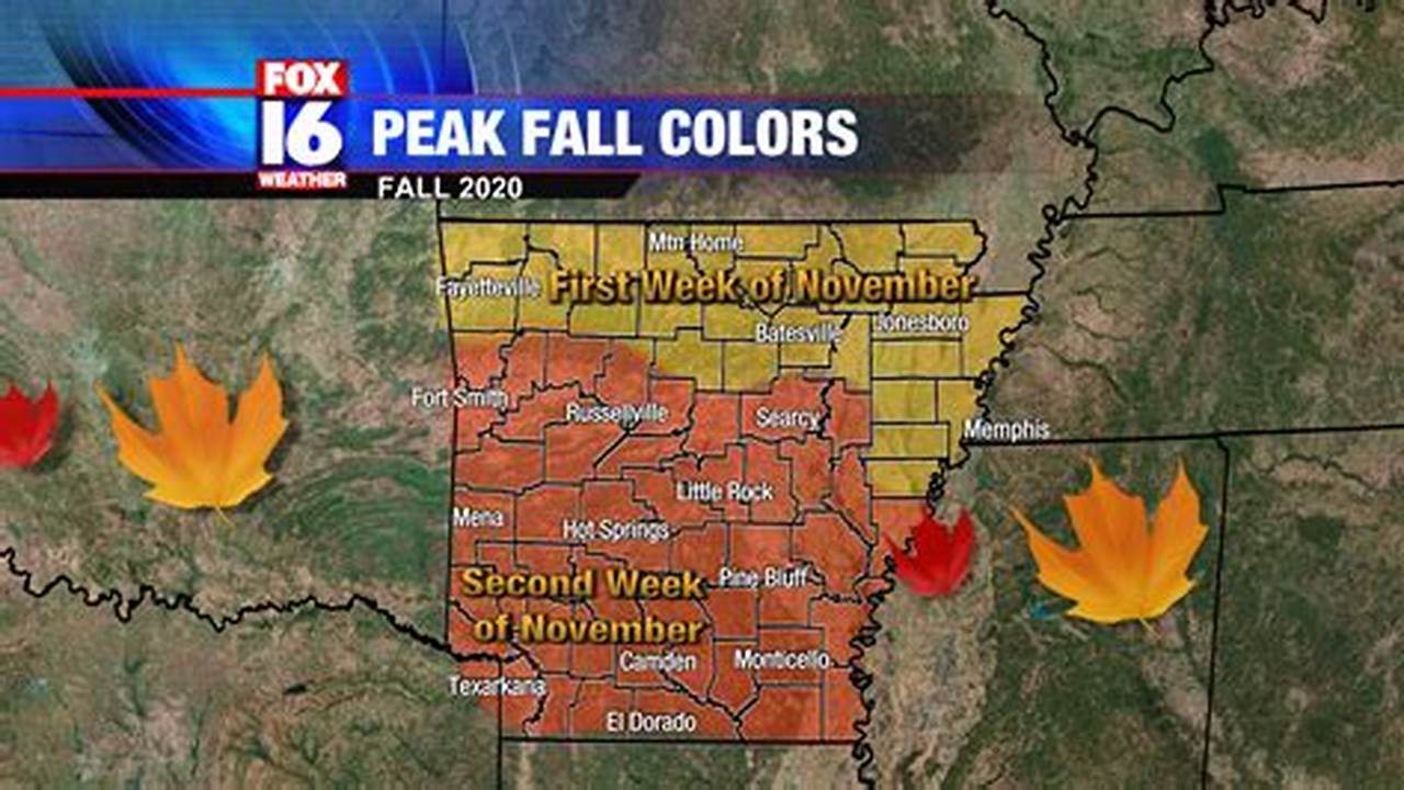 Peak Fall Foliage Arkansas 2024