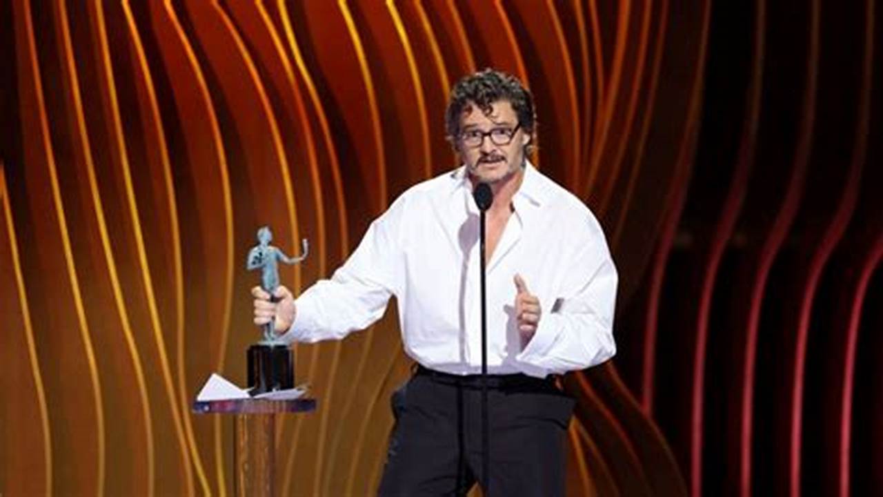 Pedro Pascal Accepts The Award For Outstanding Performance By A Male Actor In A Drama Series., 2024