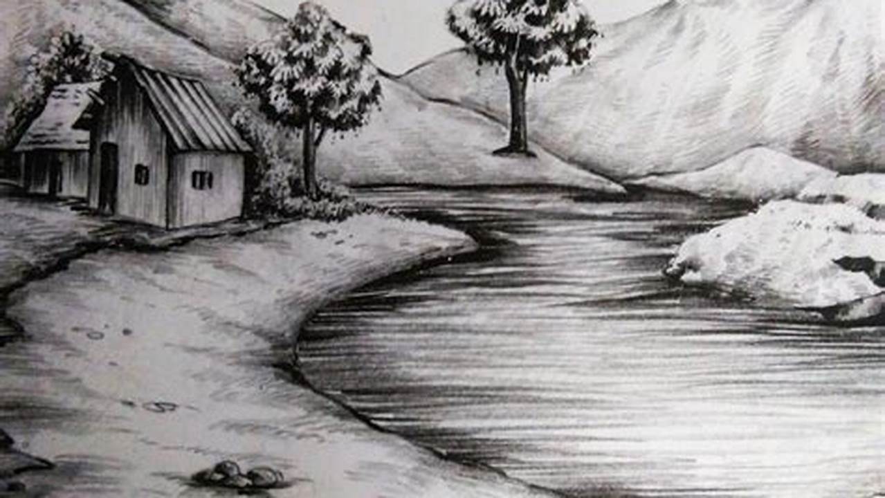 Pencil Sketch Nature Drawing: Capturing the Beauty of the Natural World