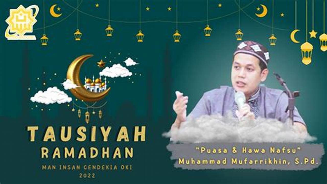 Pengendalian Hawa Nafsu, Ramadhan