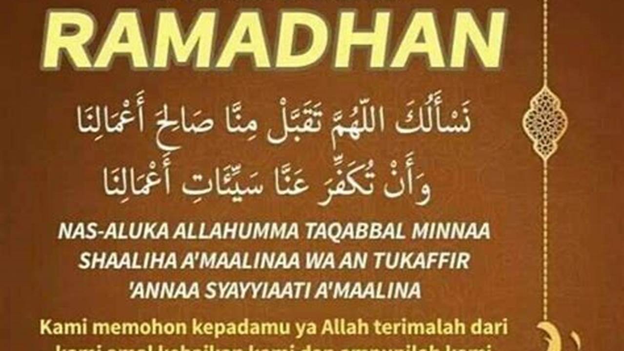 Penutup, Ramadhan