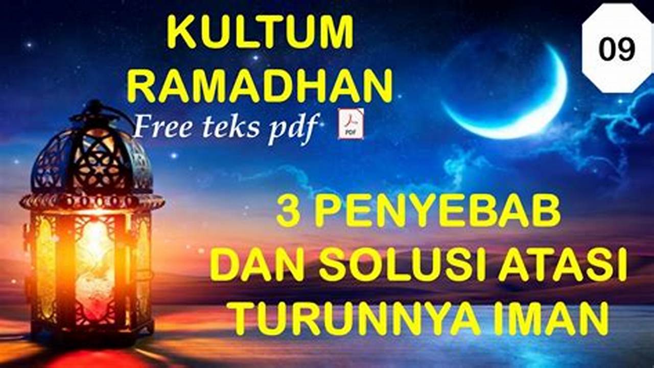 Penyebab Turunnya Rahmat, Ramadhan