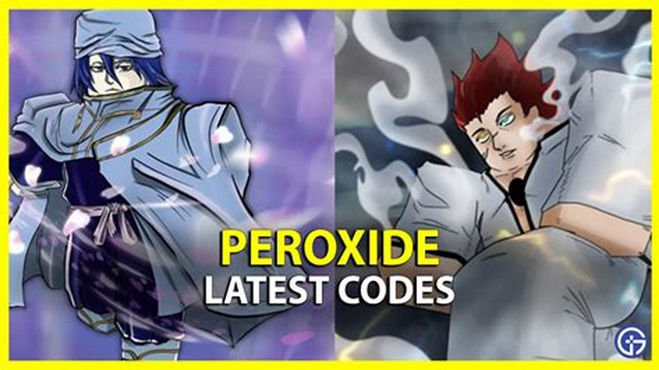 Peroxide Codes 2024