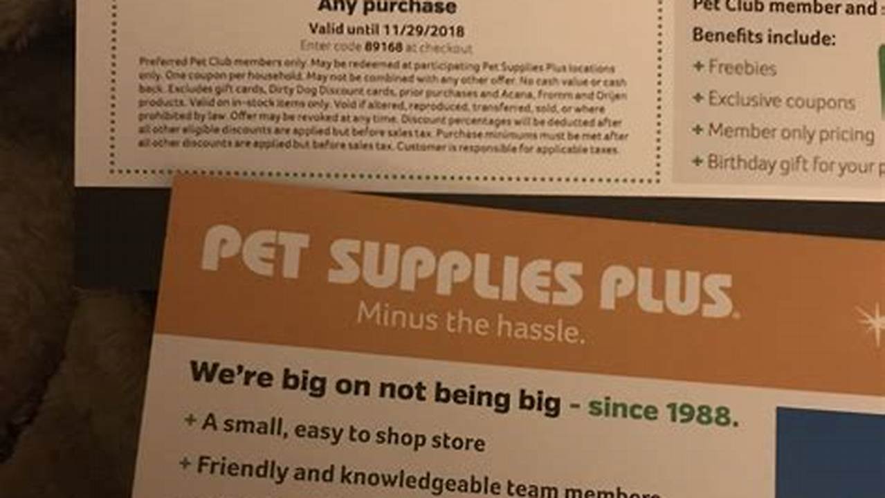 Pet Supplies Plus Coupon 2024