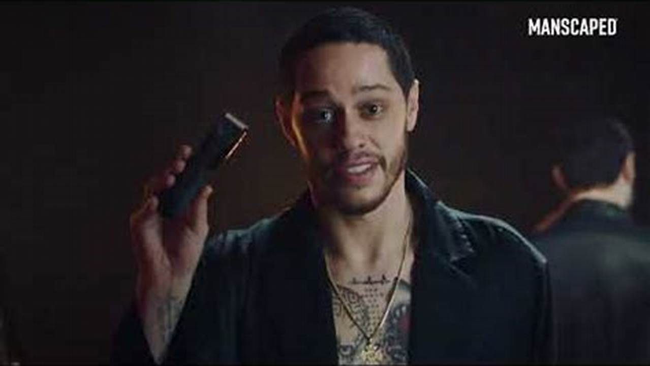 Pete Davidson Breaks Character During Hilarious Manscaped Ad., 2024