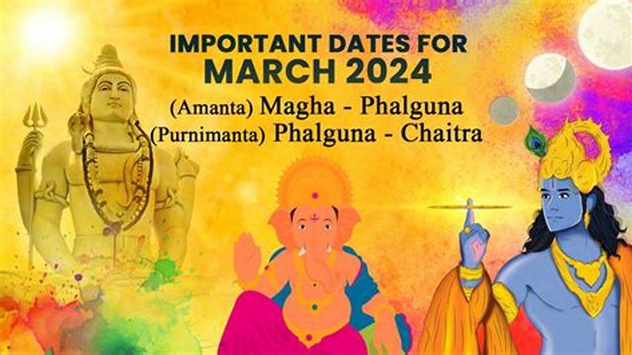 Phalguna And Chaitra Are The Lunar Months Corresponding To March., 2024