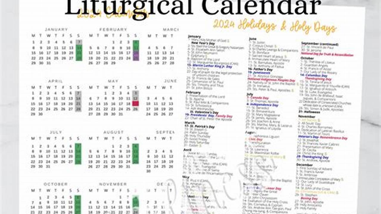 Pin On Catholic Liturgical Calendar 2024 Calendar Printable., 2024