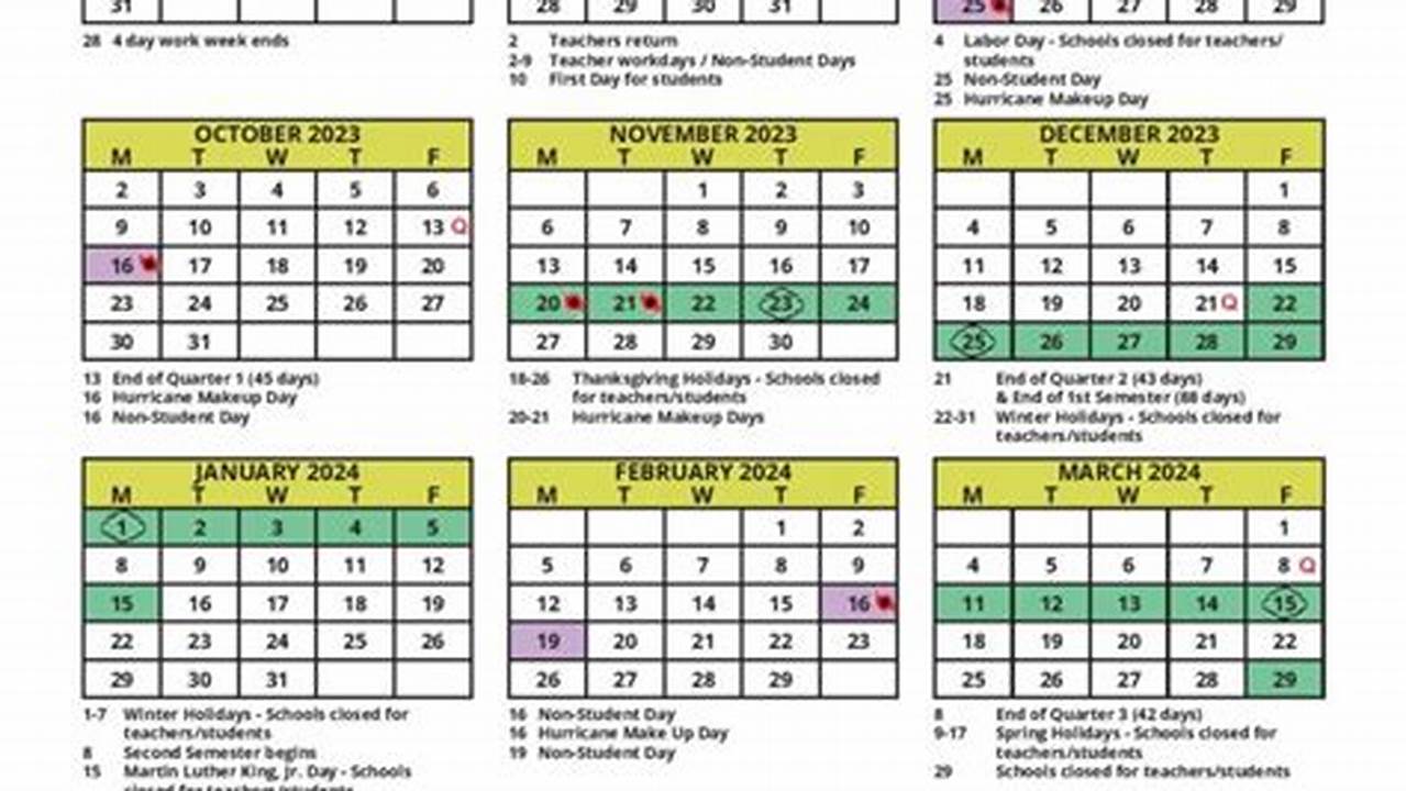 Pinellas County School Calendar With Holidays 20232024, In A., 2024