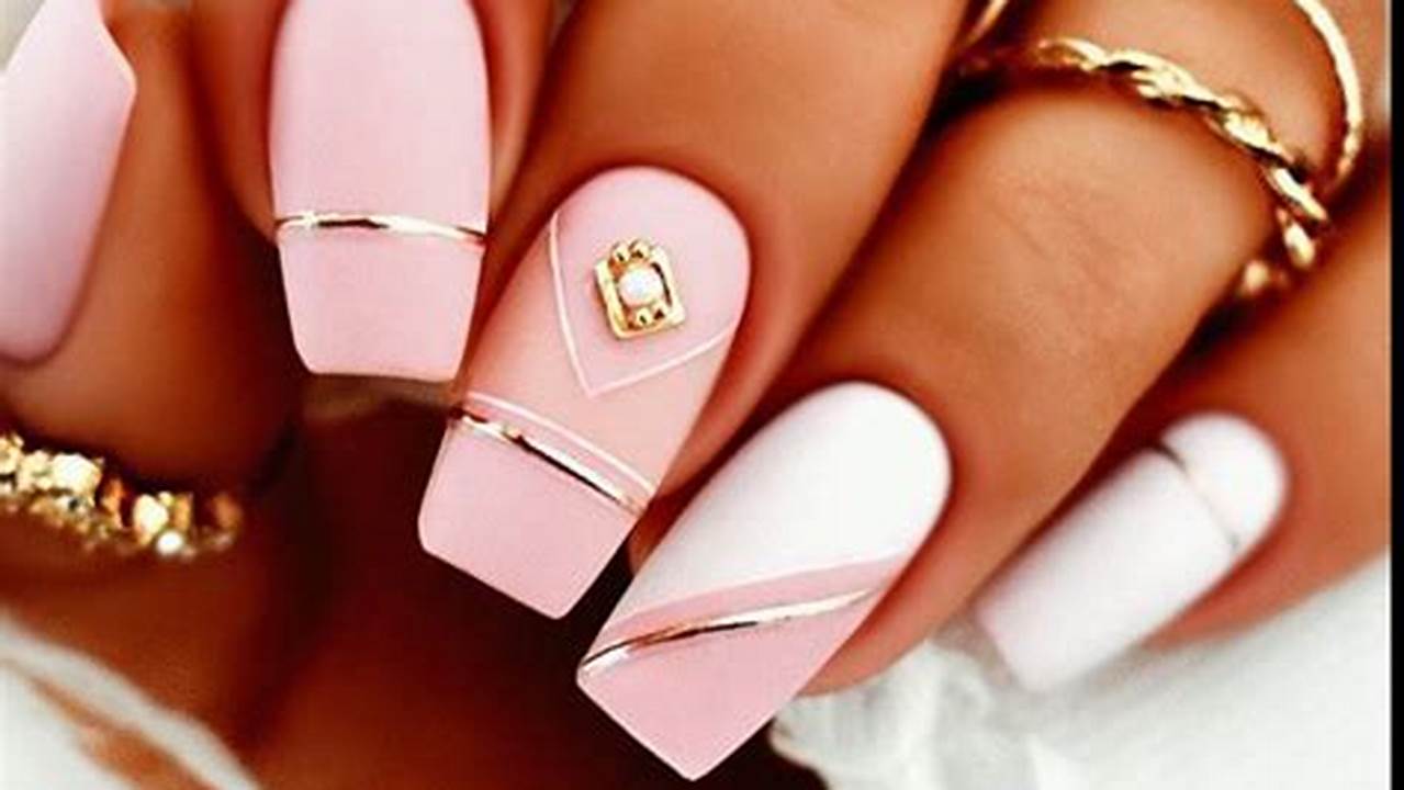 Pink And White Nails 2024