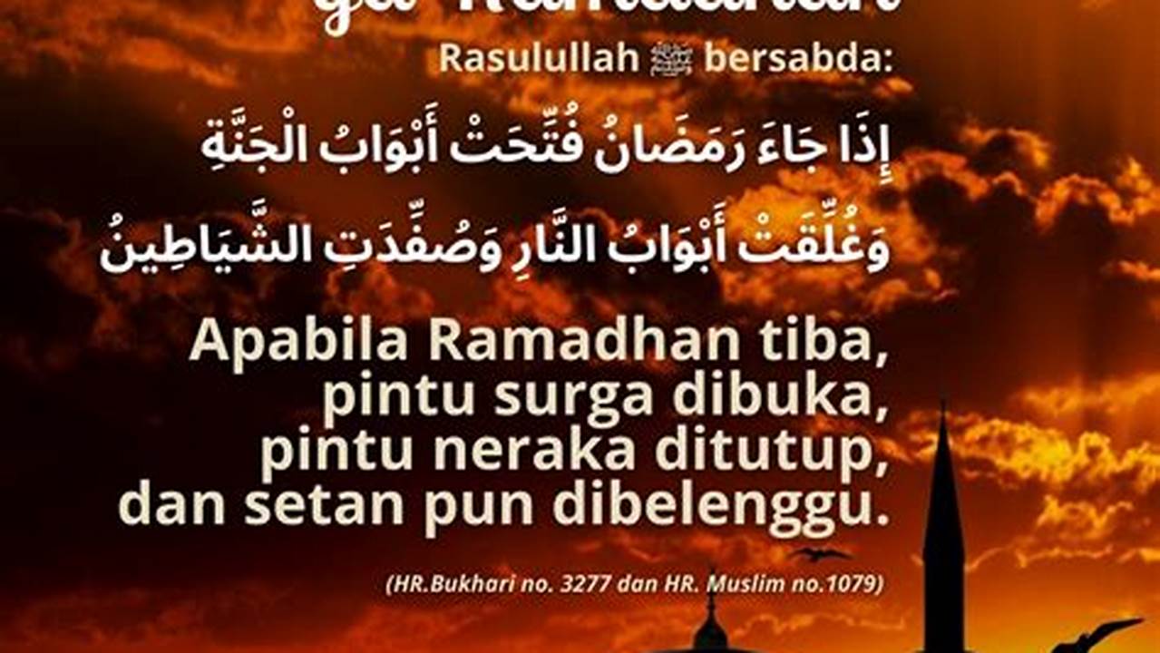 Pintu Surga Dibuka Lebar, Ramadhan