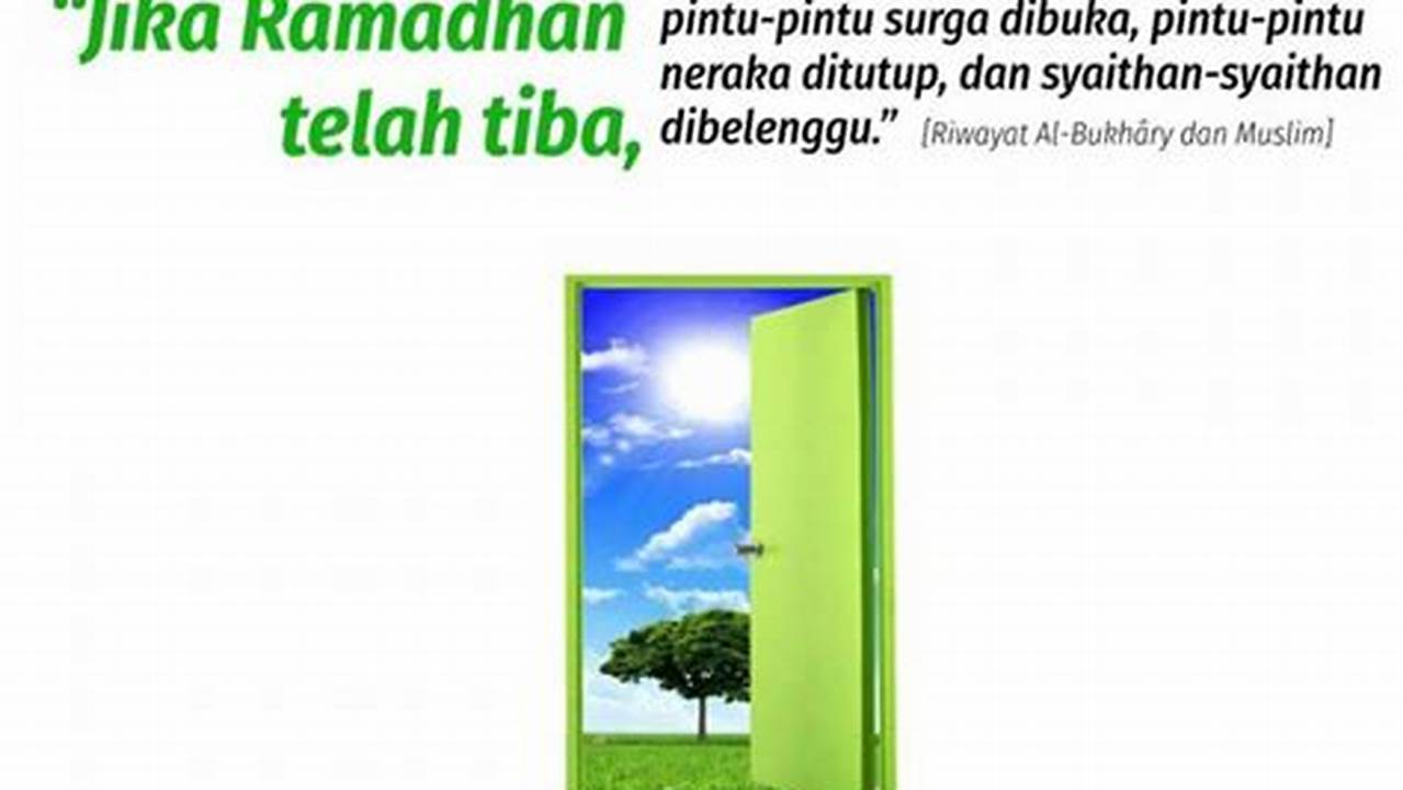 Pintu Neraka Ditutup, Ramadhan