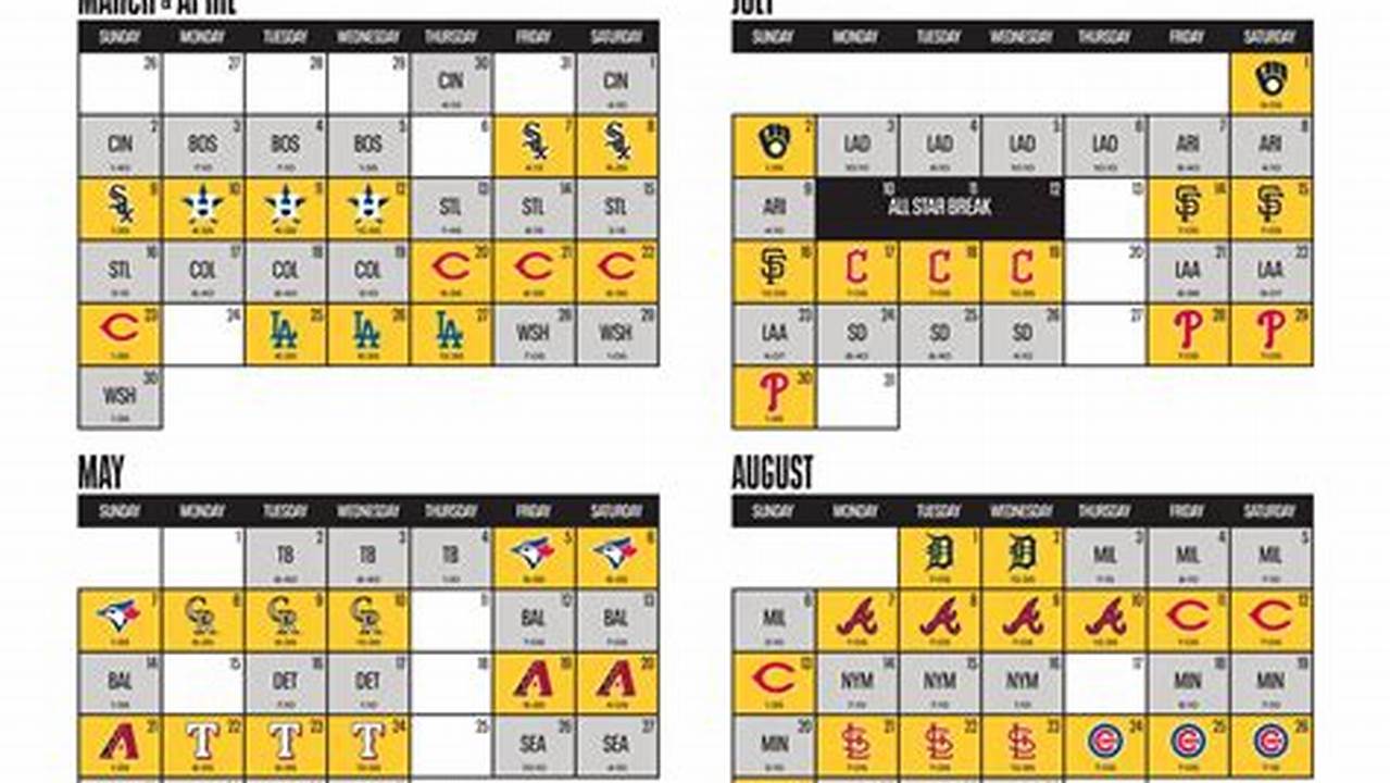 Pittsburgh Pirates 2024 Promotional Schedule