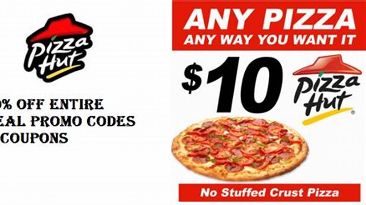 Pizza Hut Discount Codes 2024