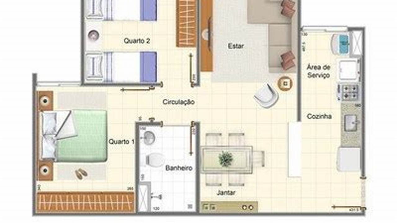 Planta Apartamentos Riacho Fundo 2 Morar Bem