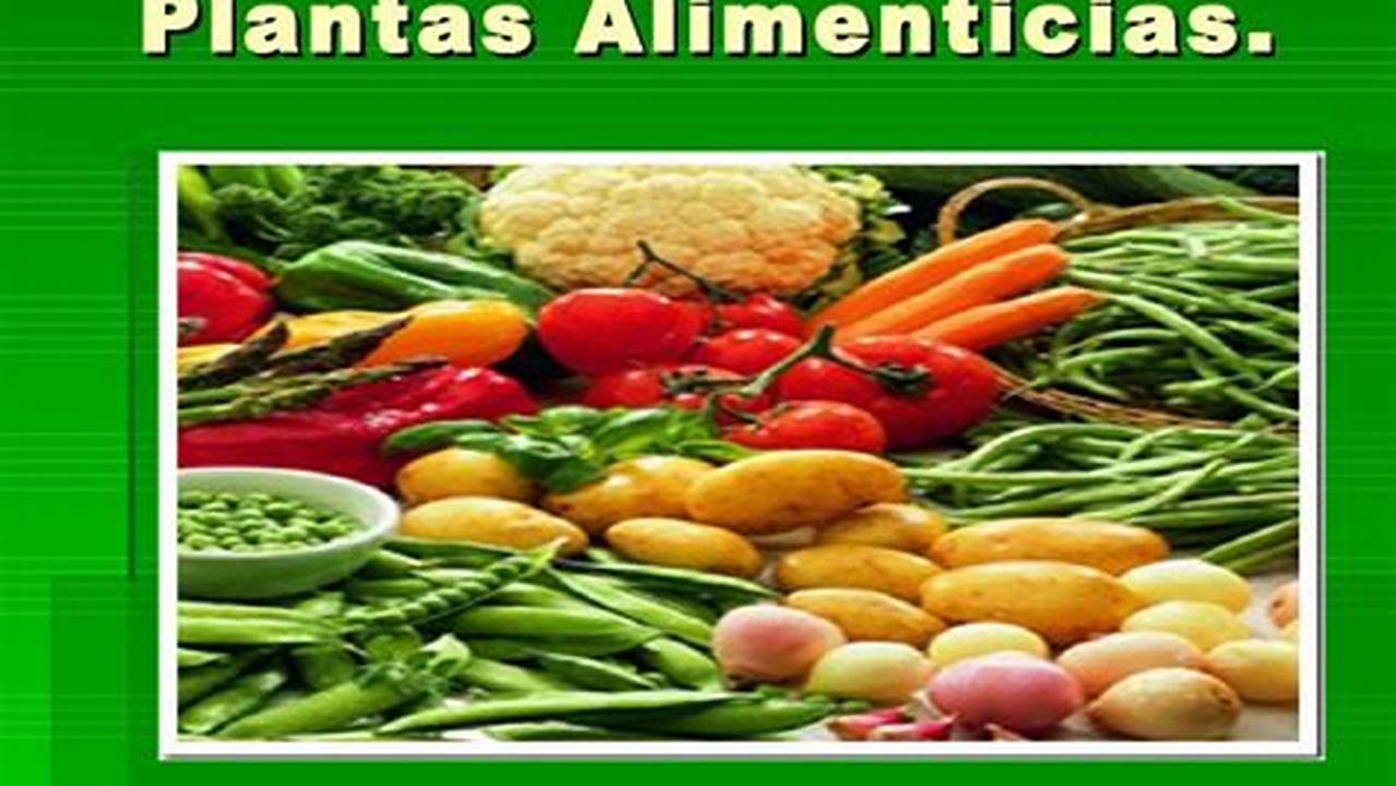 Plantas Alimentícias, Plantas