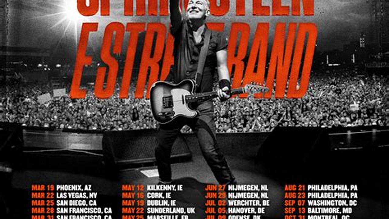 Playlist Springsteen Tour 2024 Usa Time
