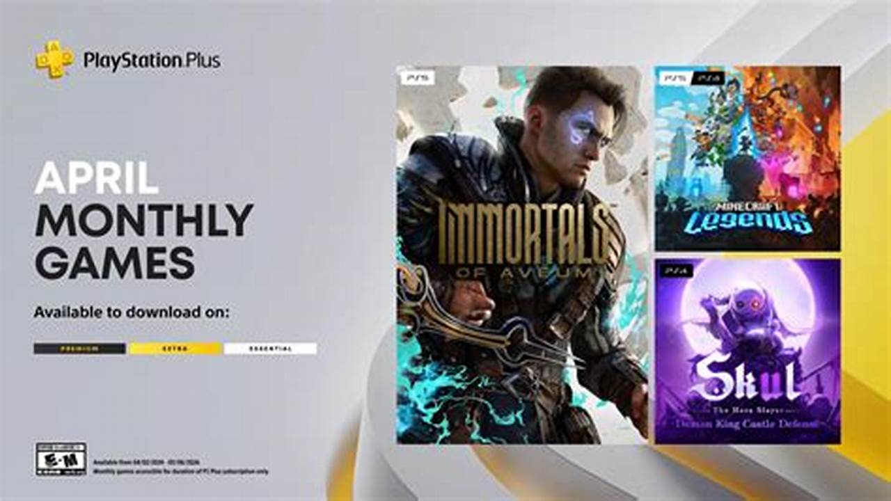 Playstation Monthly Games April 2024