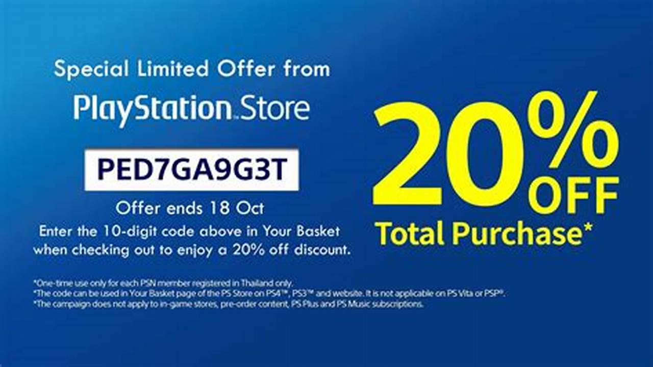 Playstation Store Coupons 2024