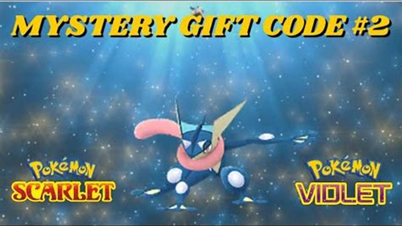 Pokemon Scarlet Mystery Gift 2024