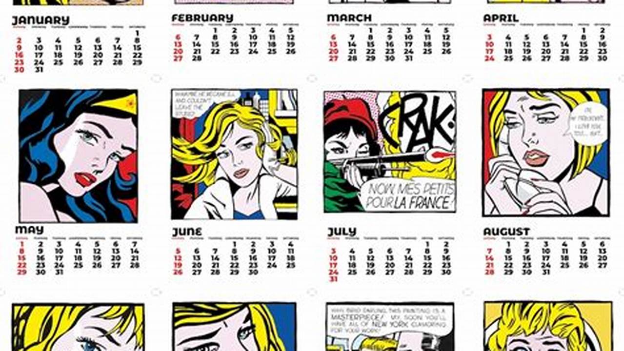 Pop Art Calendar 2024