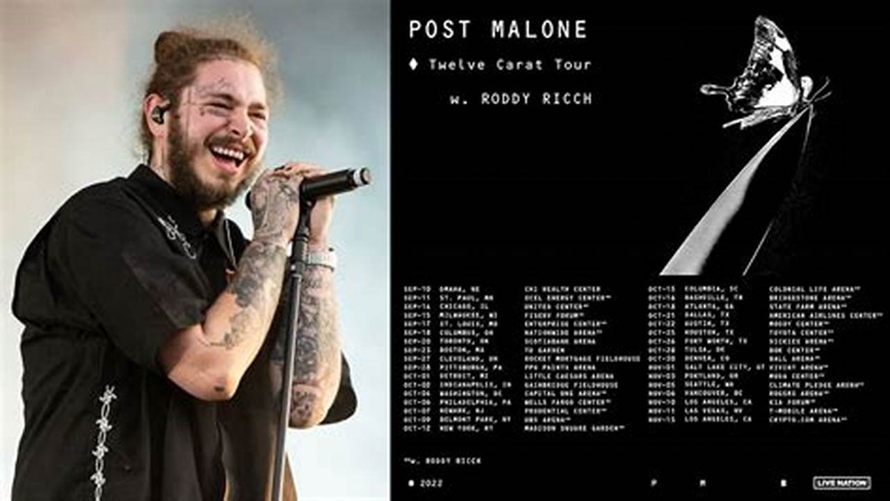 Post Malone Set List For 2024 Tour