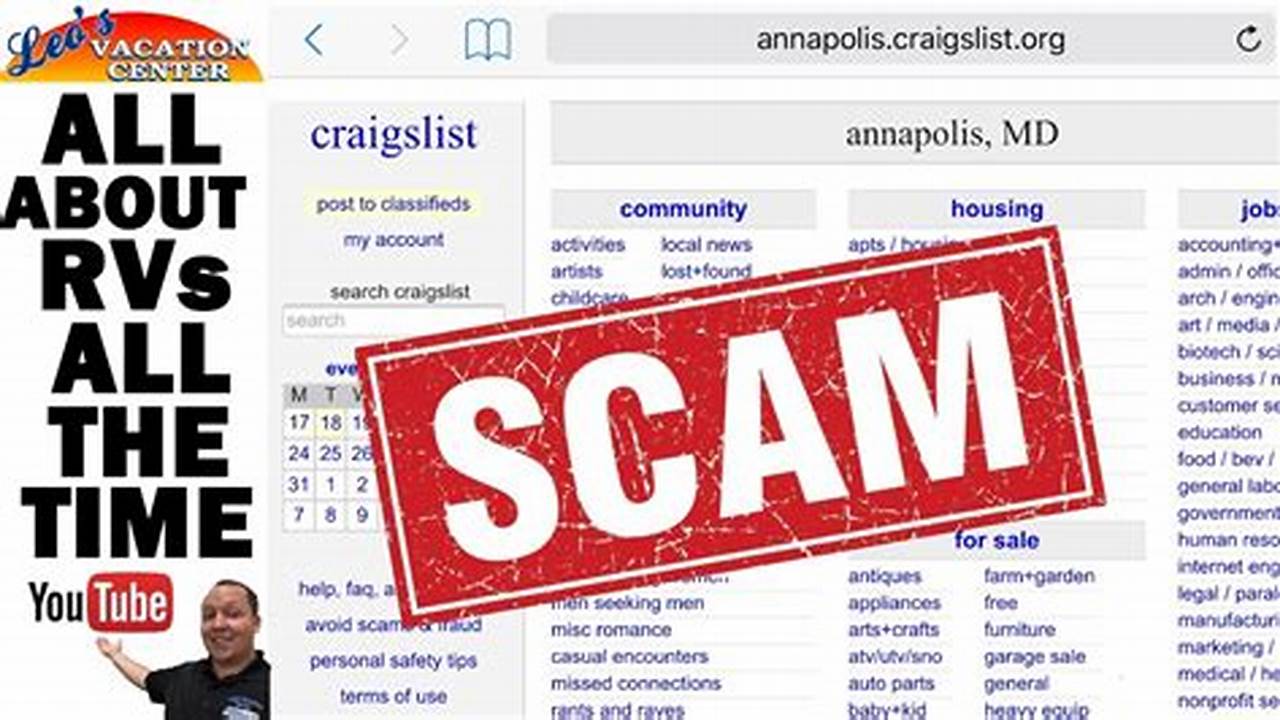 Potential For Scams, Craigslist
