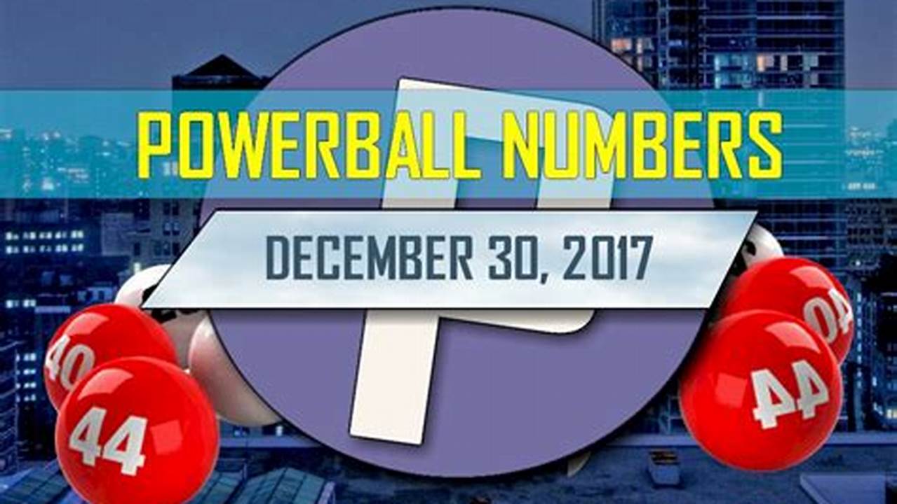 Powerball December 30 2024 Winner