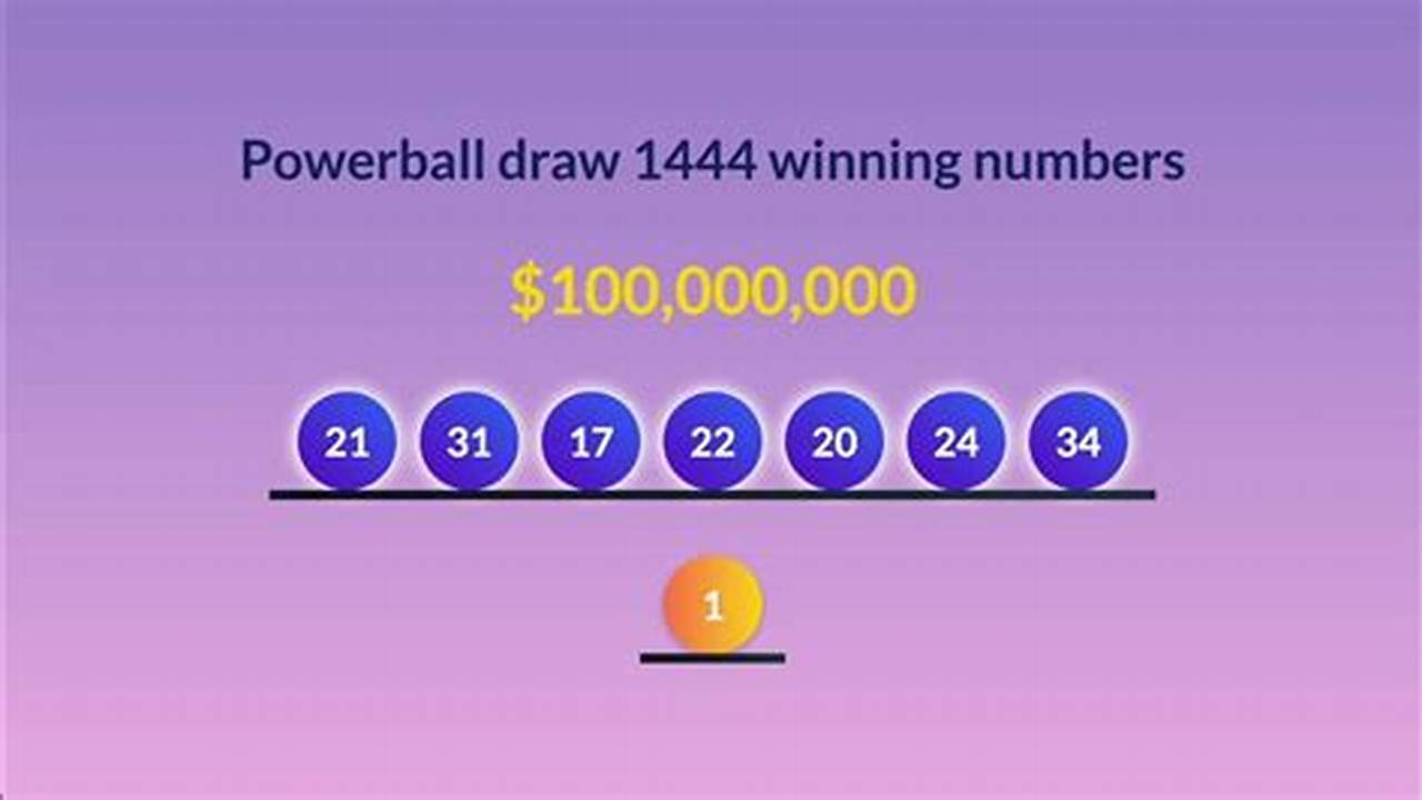 Powerball Draw 1444 Took Place On Thursday 18 January And You Can Find The Results From The., 2024