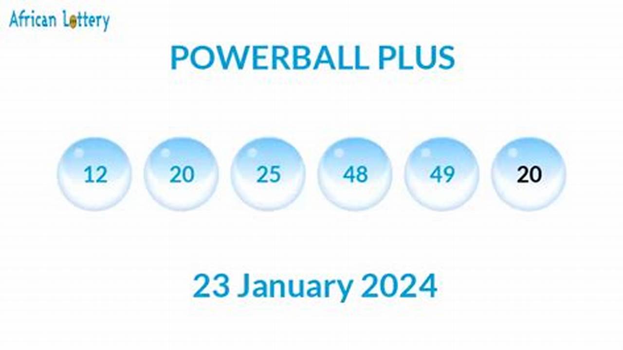 Powerball Plus Results 23 January 2024