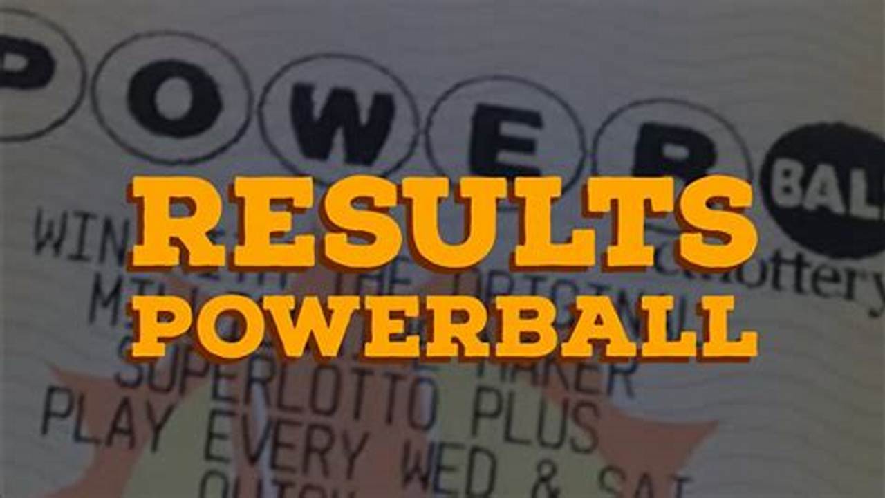 Powerball Results 18 April 2024 Election