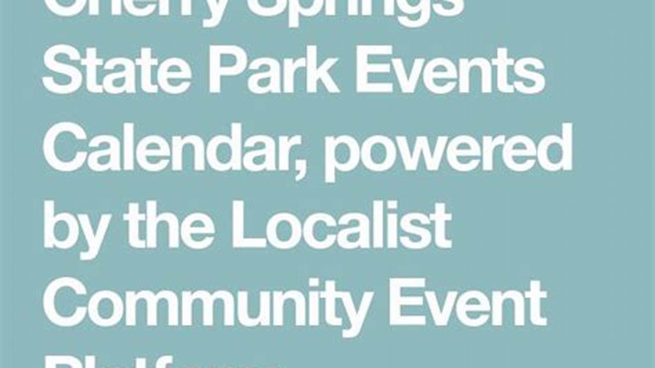 Powered By The Localist Community Event Platform., 2024