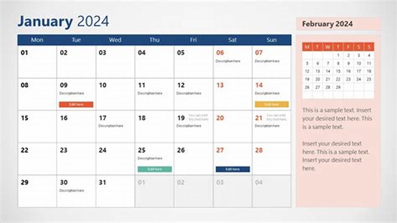 Powerpoint Calendar Template 2024 Free Downloadable