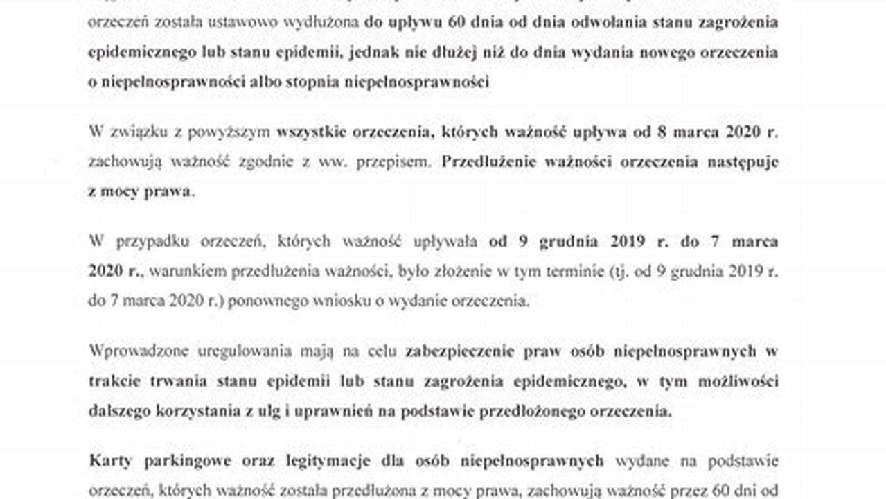 Powiatowy Zespół Do Spraw Orzekania O Niepełnosprawności Dokument Opole