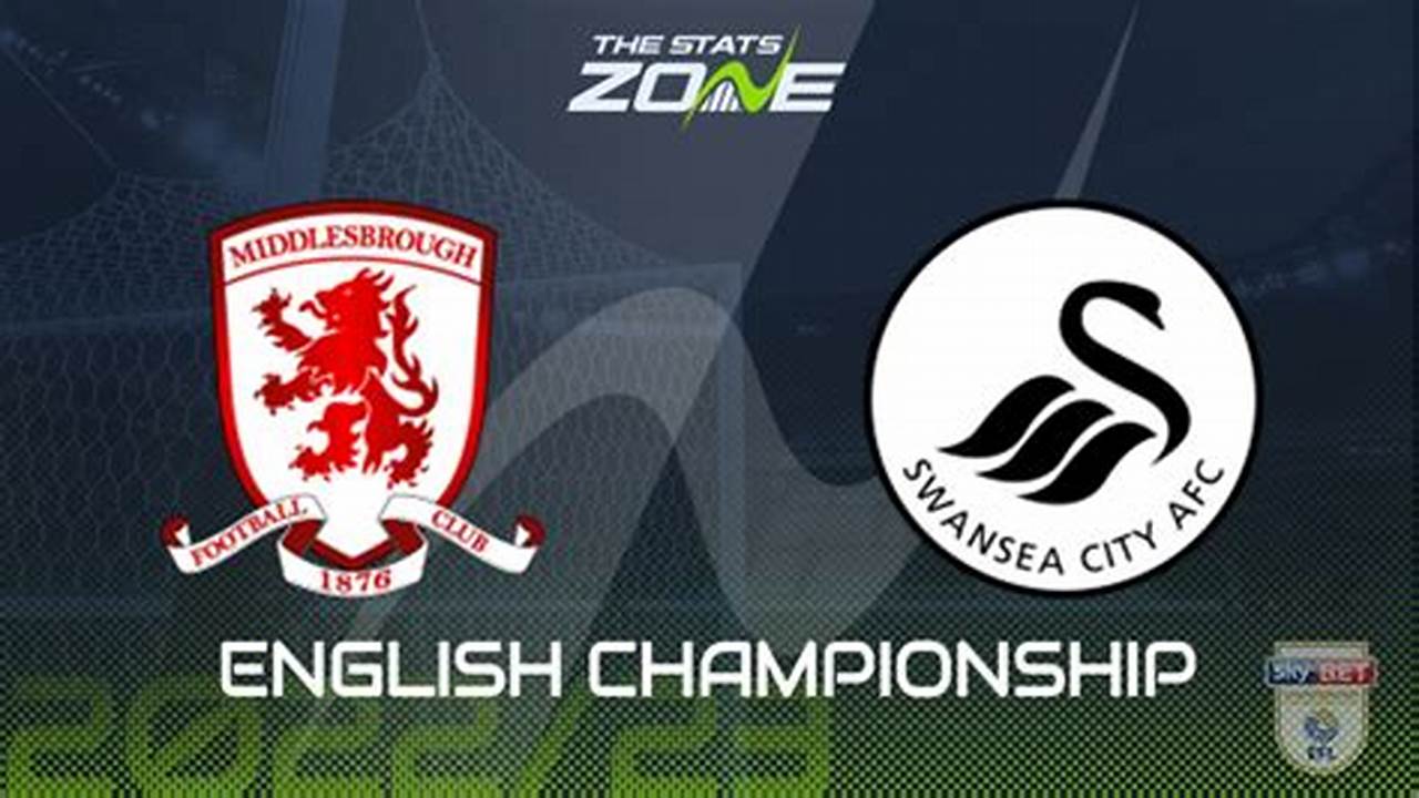 Prediksi Jitu: Middlesbrough vs Swansea, Kejutan di Championship Inggris 2024