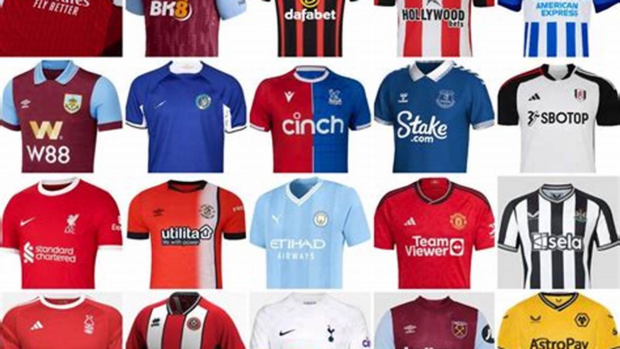 Premier League 2024/24 Kits