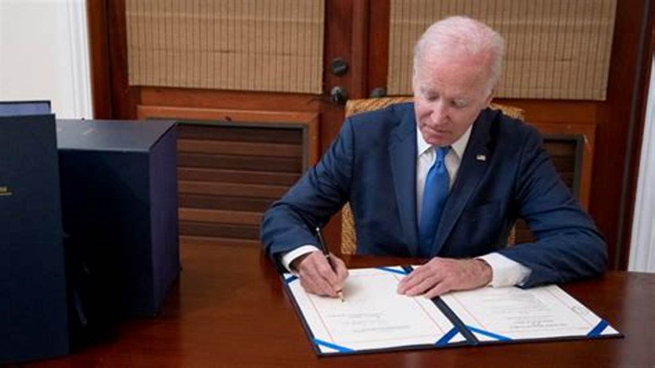 President Joe Biden Signed A Package Of Six Government Funding Bills Into Law Saturday, A Day After Lawmakers Raced To Fund Critical., 2024