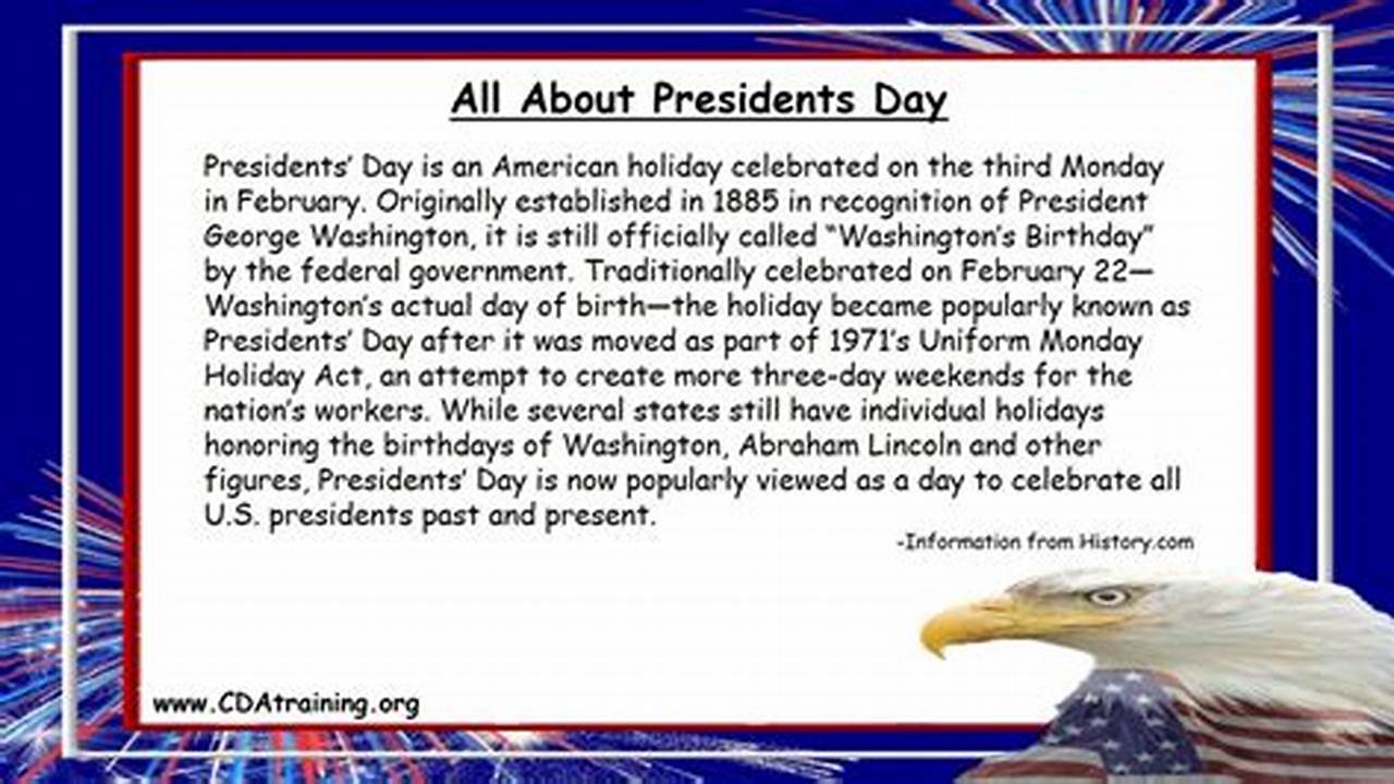 Presidents Day 2024 Facts