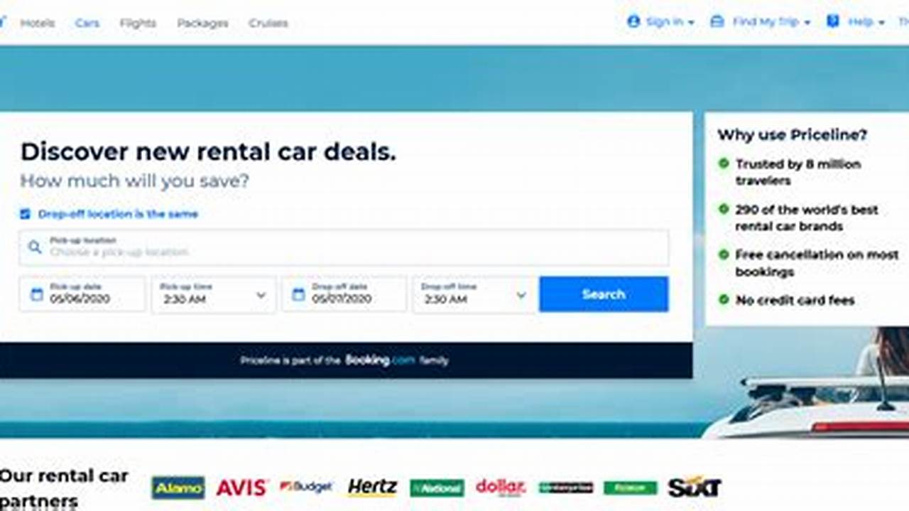 Priceline Car Rental Promo Codes 2024