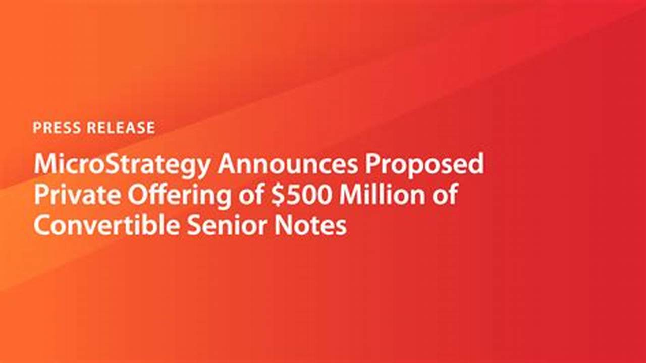 Pricing Of Private Offering Of Senior Notes Mrk, 2024