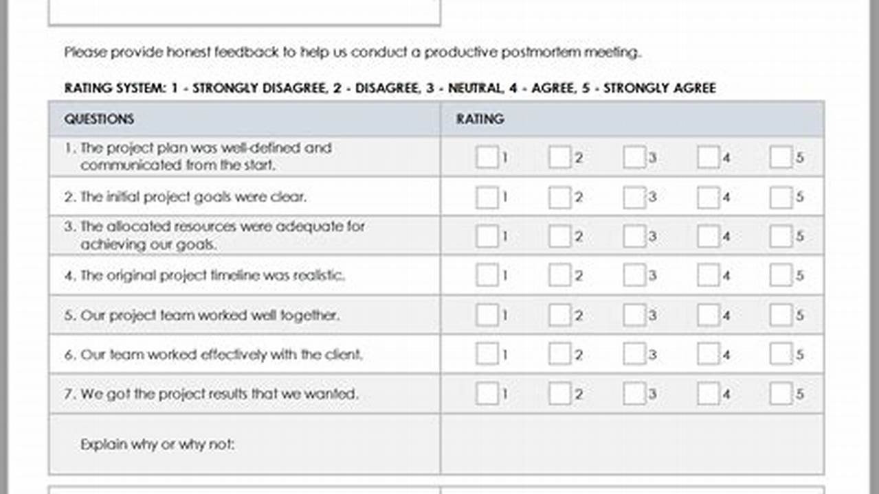 Uncover Hidden Gems: Project Post Mortem Templates for Unmatched Insights