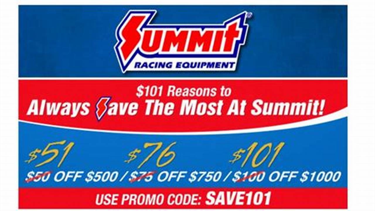 Promo Code For Summit Racing 2024