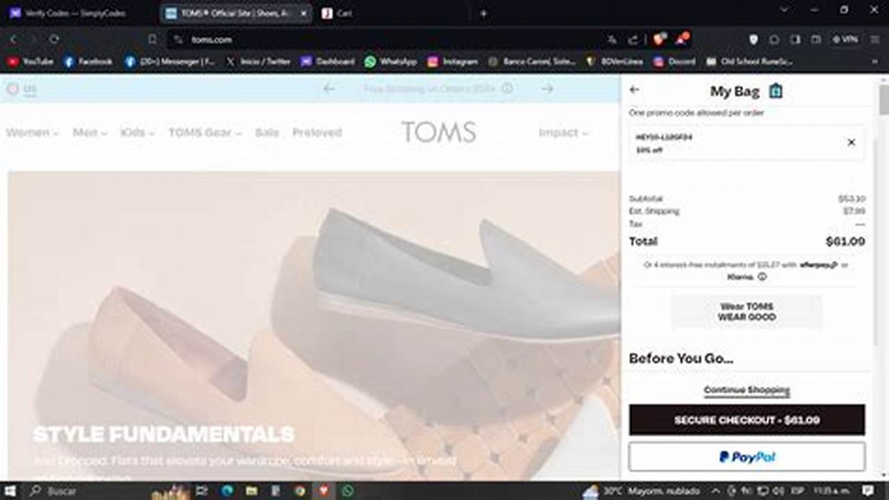 Promo Code For Toms Shoes 2024